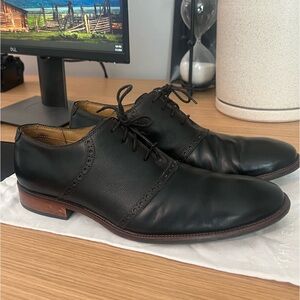 Cole Haan Williams Saddle Oxford Men's Black Leather Size 10.5